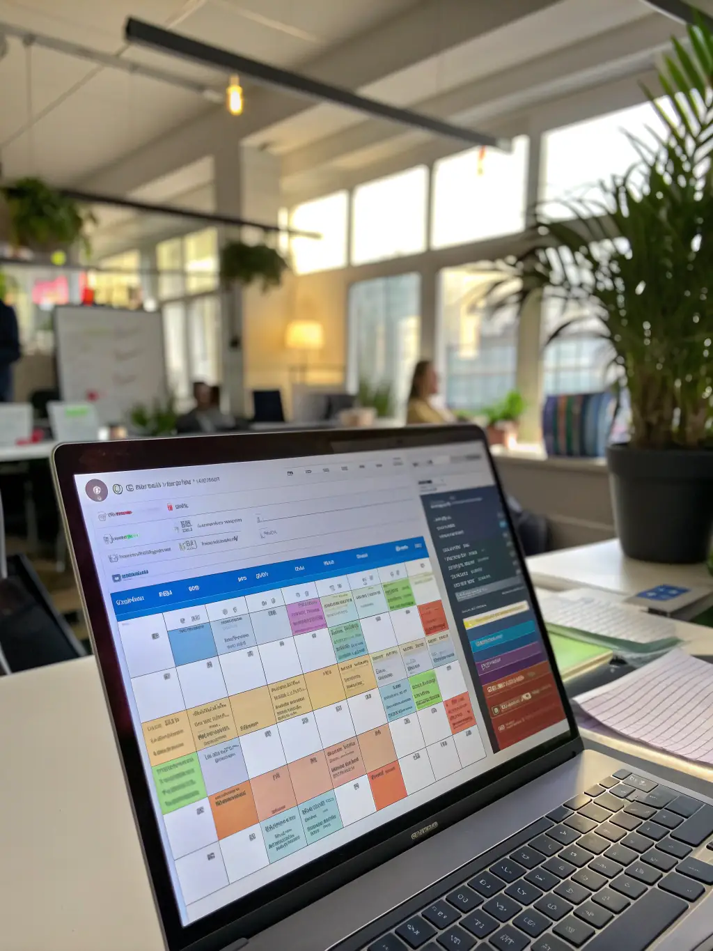 A calendar view filled with scheduled appointments, representing a consistent flow of qualified leads generated by LeadKast's AI agents.